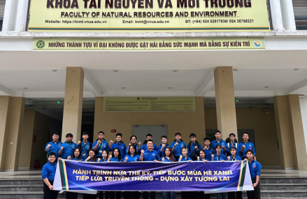 Bản hùng ca tuổi trẻ: Hành trình xanh kết nối tri thức và kiến tạo tương lai của khoa Tài nguyên và Môi trường