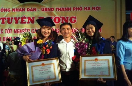 Hai sinh viên Học viện được vinh danh tại lễ tuyên dương thủ khoa xuất sắc tốt nghiệp, thành phố Hà Nội