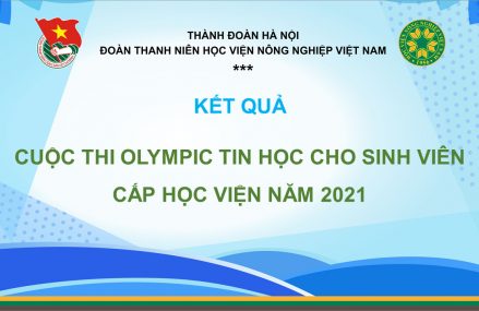 Kết quả Cuộc thi Olympic Tin học cho sinh viên cấp Học viện năm 2021