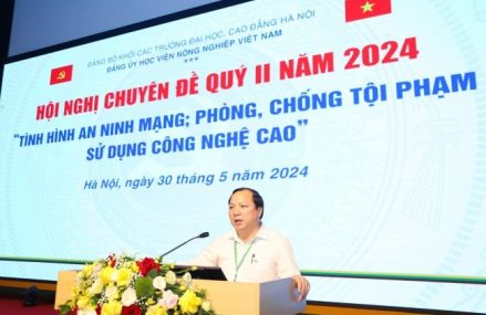 Đảng ủy Học viện Nông nghiệp Việt Nam tổ chức Hội nghị chuyên đề quý II năm 2024