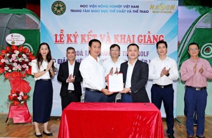 Học viện Nông Nghiệp Việt Nam phối hợp HV Nason đưa golf vào giảng dạy